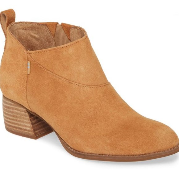 TOMS Suede Ankle Booties - Picture 1 of 4